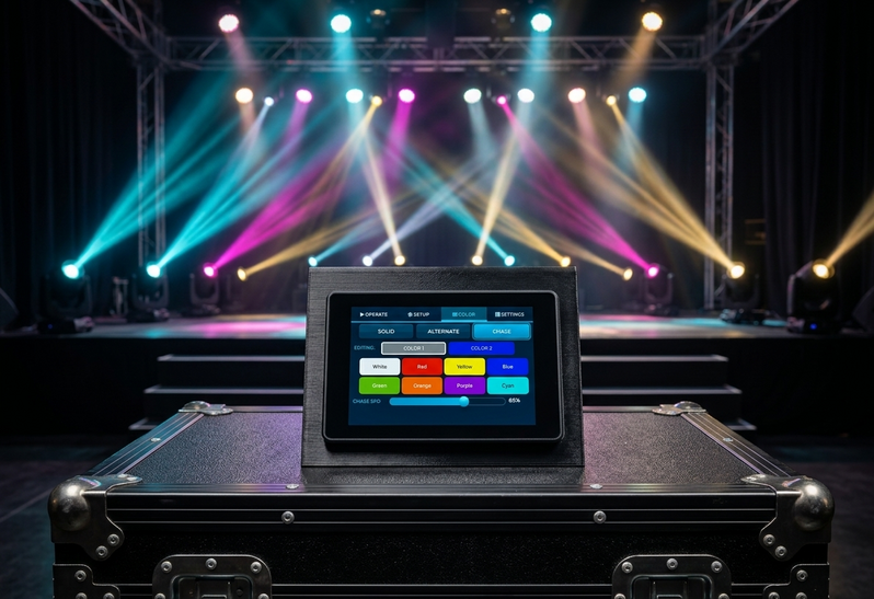 VIBE Controller on stage